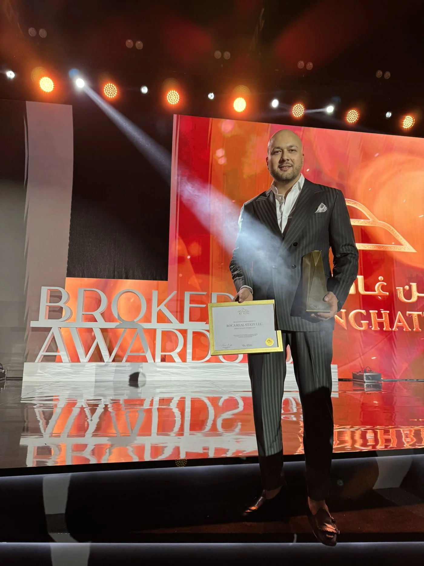 Metin SARI Binghatti Broker Awards Sahne 2024