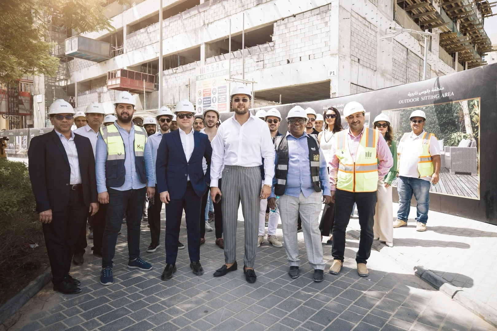 Metin SARI MAAS Developers team on construction site
